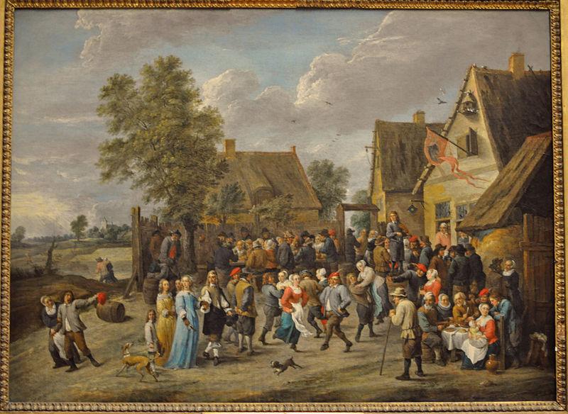 David Teniers the Younger Village feast with an aristocratic couple Germany oil painting art